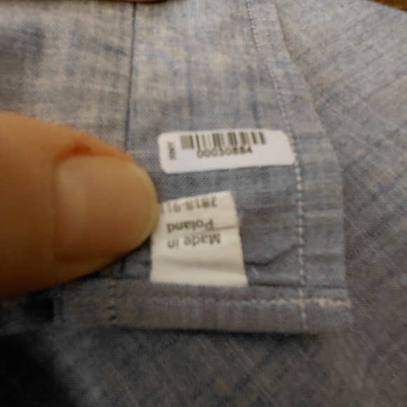 Men's Blue Linen Shirt - Picture 6 of 6